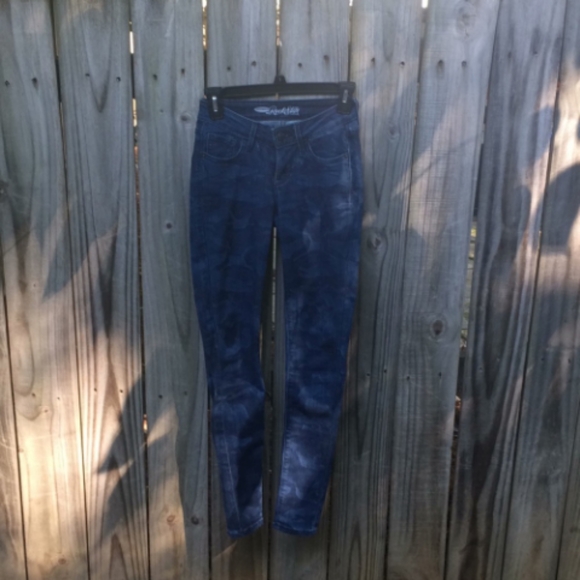 blue Camo Rockstar Pants - Picture 2 of 6